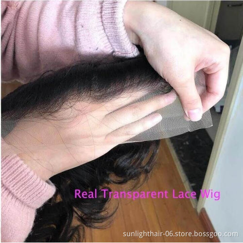 Sunlight mink brazilian  vendor jewish wig Indian temple hair processed virgin human hair deep wave 13x6 lace front wig